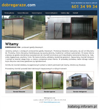 DOBREGARAZE.COM garaże blaszane małopolskie