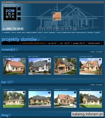 Katalog projektów domów - www.dominanta.pl