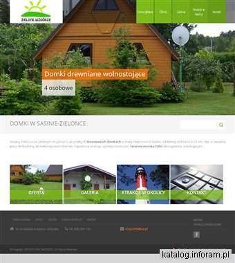 Domki drewniane, wolnostojące Zielone Wzgórze Sasino