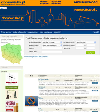 Darmowe ogłoszenia nieruchomości - bezpłatne ogłoszenia - Domowisko.pl