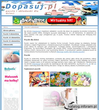 Fajne puzzle dla dzieci