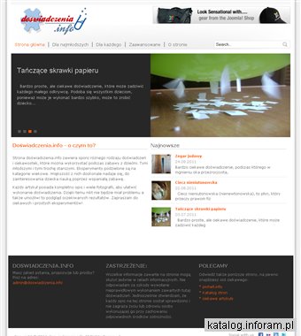 Doświadczenia.info - proste i ciekawe doświadczenia