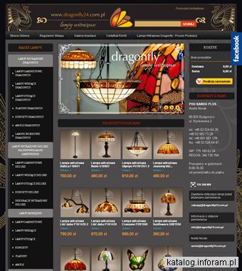 Dragonfly24 - lampy witrażowe