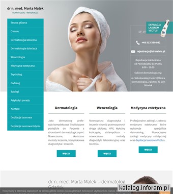 Malek zabiegi estetyczne - drmalek.pl