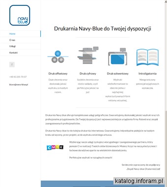 Drukarnia Łódź Navy Blue