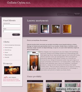 Drzwi zewnętrzne drewniane