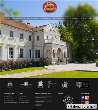 Dwór Kaliszki hotel w pałacu na mazurach