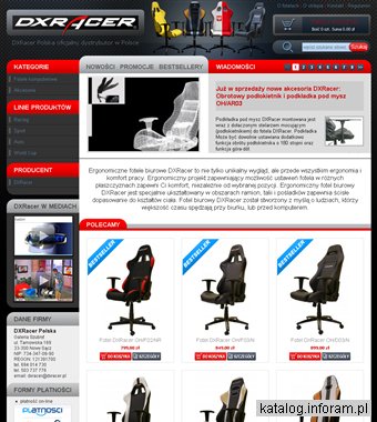 Ergonomiczne obrotowe krzesła biurowe i komputerowe DXRacer