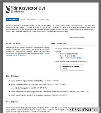 Dr Krzysztof Dyl adwokat