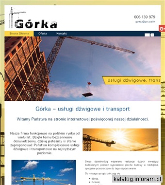 GÓRKA dźwigi skawina