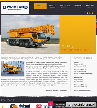 Usługi dźwigowe Dźwigland Gdańsk