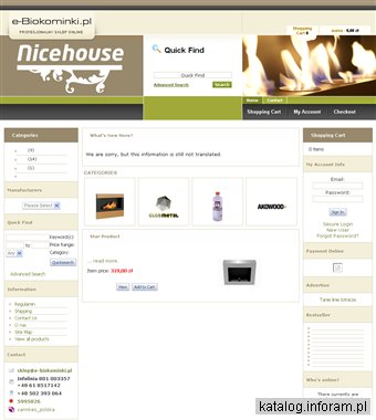 Sklep z biokominkami