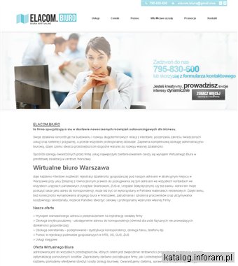 Wirtualne biuro Warszawa - adres rejestracyjny - wynajem biur