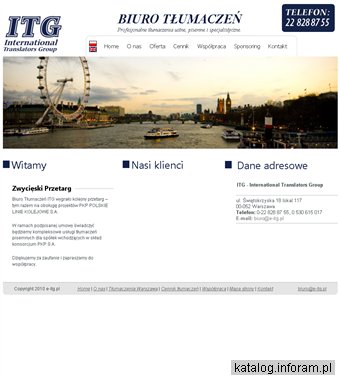 ITG biuro tłumaczeń Warszawa