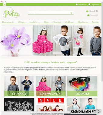 E-Pela.com sklep internetowy z odzieżą dziecięcą