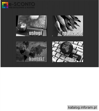 Projektowanie, realizowanie stron internetowych - e-SCONTO.