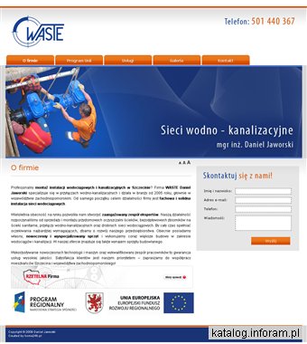 WASTE DANIEL JAWORSKI SZCZECIN przyłącza wodno-kanalizacyjne Szczecin