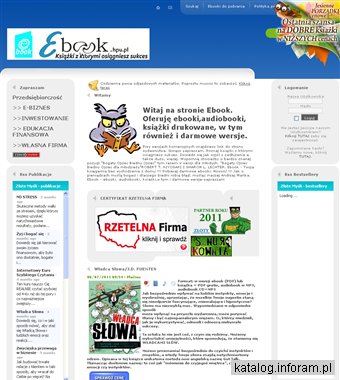 Ebooki, audiobooki, ksiazki, w tym i darmowe wersje