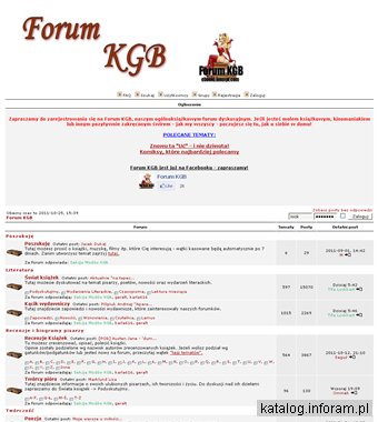Forum KGB - dyskusyjne forum książkowe
