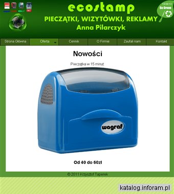 Pieczątki, wizytówki, reklamy - Anna Pilarczyk, artykuły reklamowe