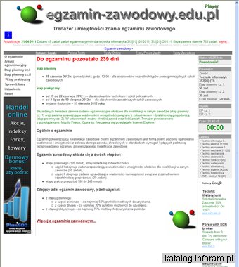 Trenażer egzaminu zawodowego dla technika - Testy OnLine. Dynamiczne arkusze egzaminacyjne w PDF.