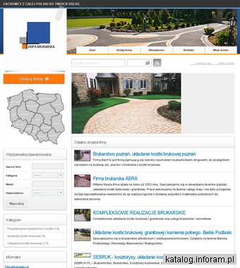 Katalog firm z branży brukarskiej