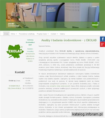 EKOLAB Operat wodnoprawny Poznań