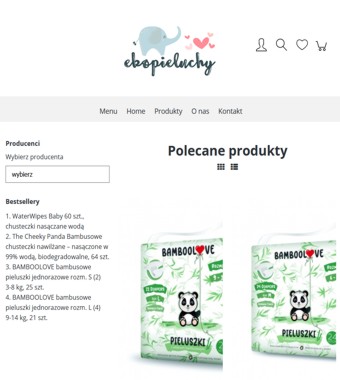 Pieluchy ekologiczne, pampersy bambusowe