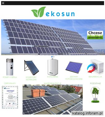 EKOSUN kolektory słoneczne rurowe