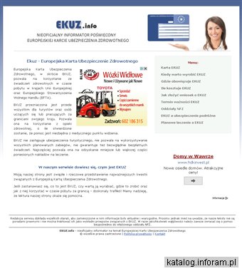 Informator o EKUZ