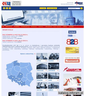 PRZEDSIĘBIORSTWO EL 12 SP. Z O.O. artykuły elektryczne Dąbrowa Górnicza