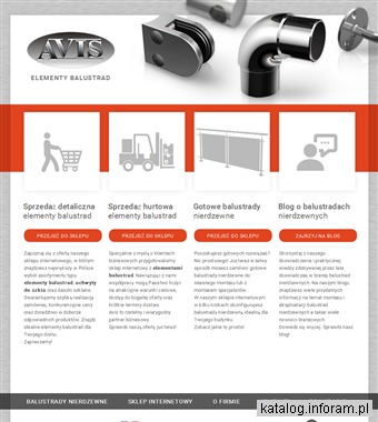 Elementy balustrad ze stali nierdzewnej