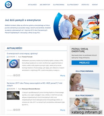 Emerytura PZU - informacje o emeryturach 2018
