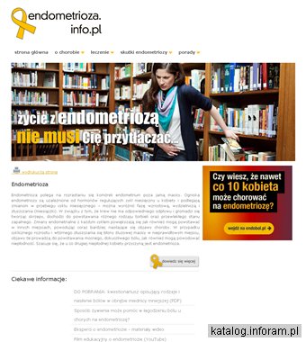 Endometrioza.info.pl - wszystko co chciałabyś wiedzieć o chorobie