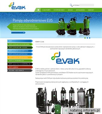 Pompy zatapialne Evak do odwodnień