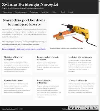 Program do narzędziowni, wydawanie narzędzi pracownikom