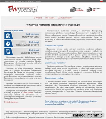 Operaty szacunkowe – ewycena.pl