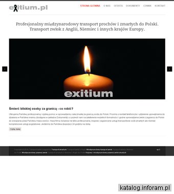 Exitium - międzynarodowy transport zwłok zmarłych osób
