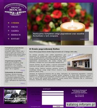 Exitus. Zakład usług pogrzebowych, pogrzeb Warszawa