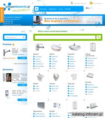 Wszystko do łazienek. Niskie ceny. Markowe produkty, armatura, grzejniki, klimatyzacja