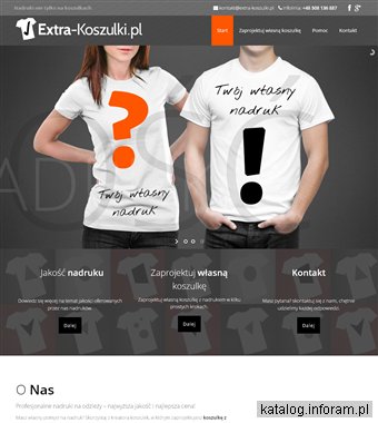 Nadruki na koszulkach
