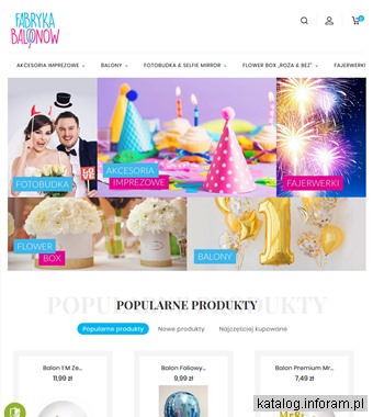 Akcesoria imprezowe - Fabryka Balonów