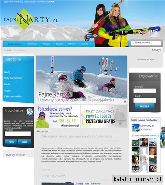 Sklep z nartami używanymi w Kielcach