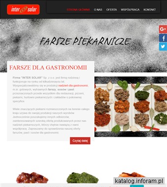 INTER-SOLAR Farsze do kapuśniaczków