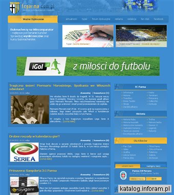 Pierwszy w Polsce serwis kibiców FC Parmy