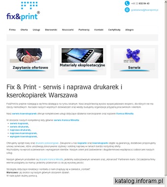 Fixandprint.pl serwis Konica Minolta