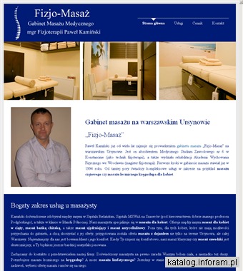FIZJO- MASAŻ Masaż kręgosłupa Warszawa Ursynów