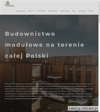 Domki stróżówki gdańsk - flextainer.pl