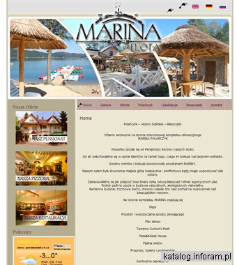 Przystań Marina w Polańczyku w Bieszczadach