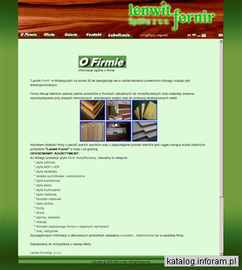 Lenwit-Fornir - sklejka, formatki meblowe